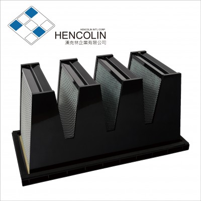 Hencolin Activated carbon chemical filter V type gas phase chemical filter